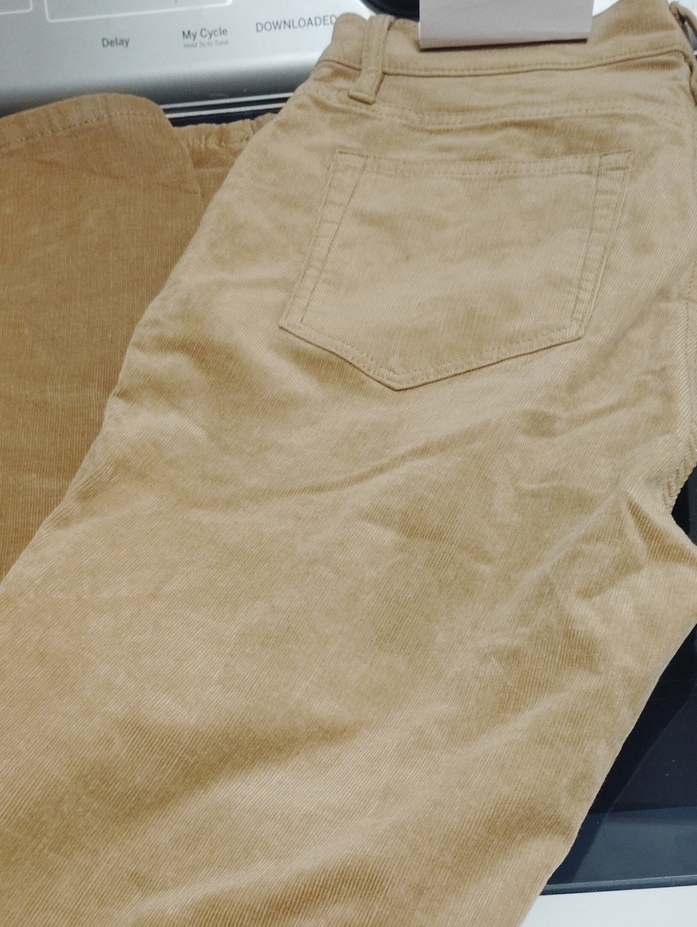 LOFT Tan Corduroy The Skinny High-Rise Pants